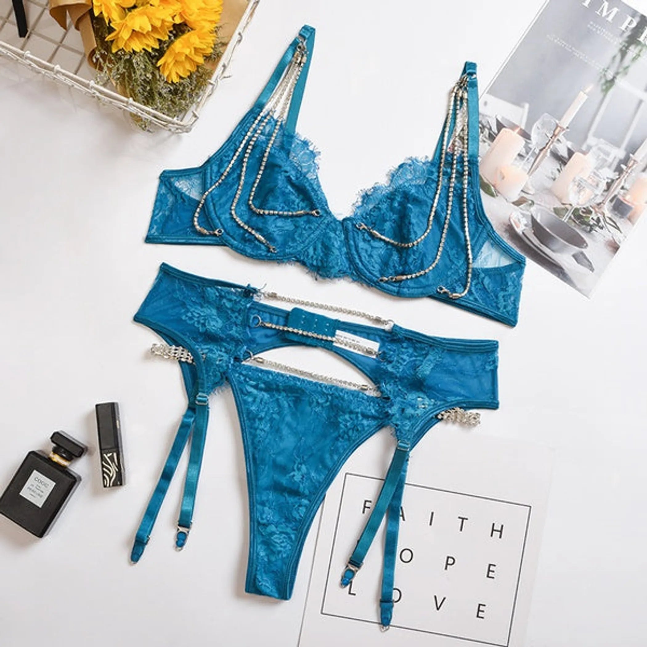 The Sapphire Diamond Set (3 Piece Set)