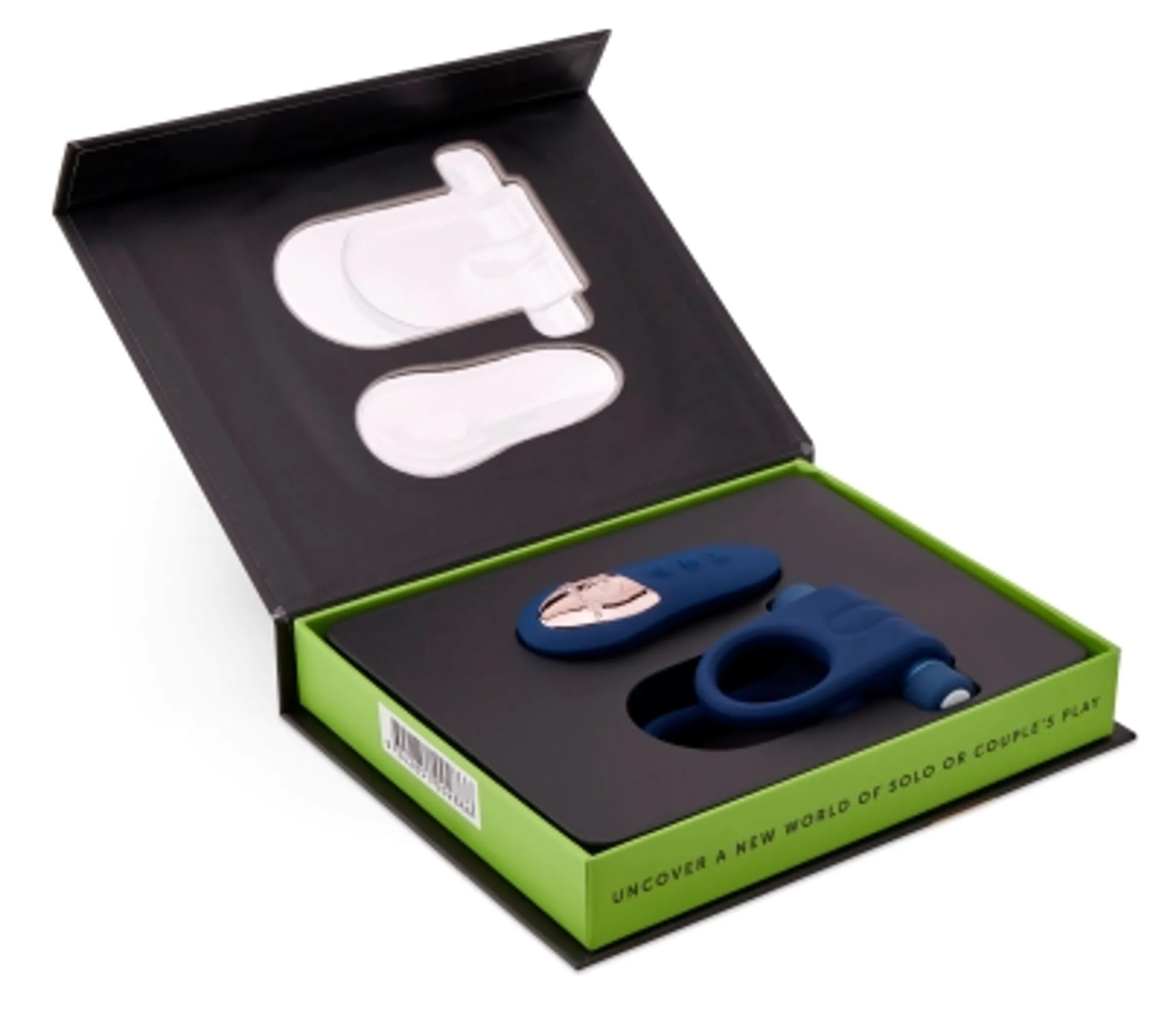 Sensuelle Remote Control Vibrating Ring - Navy Blue