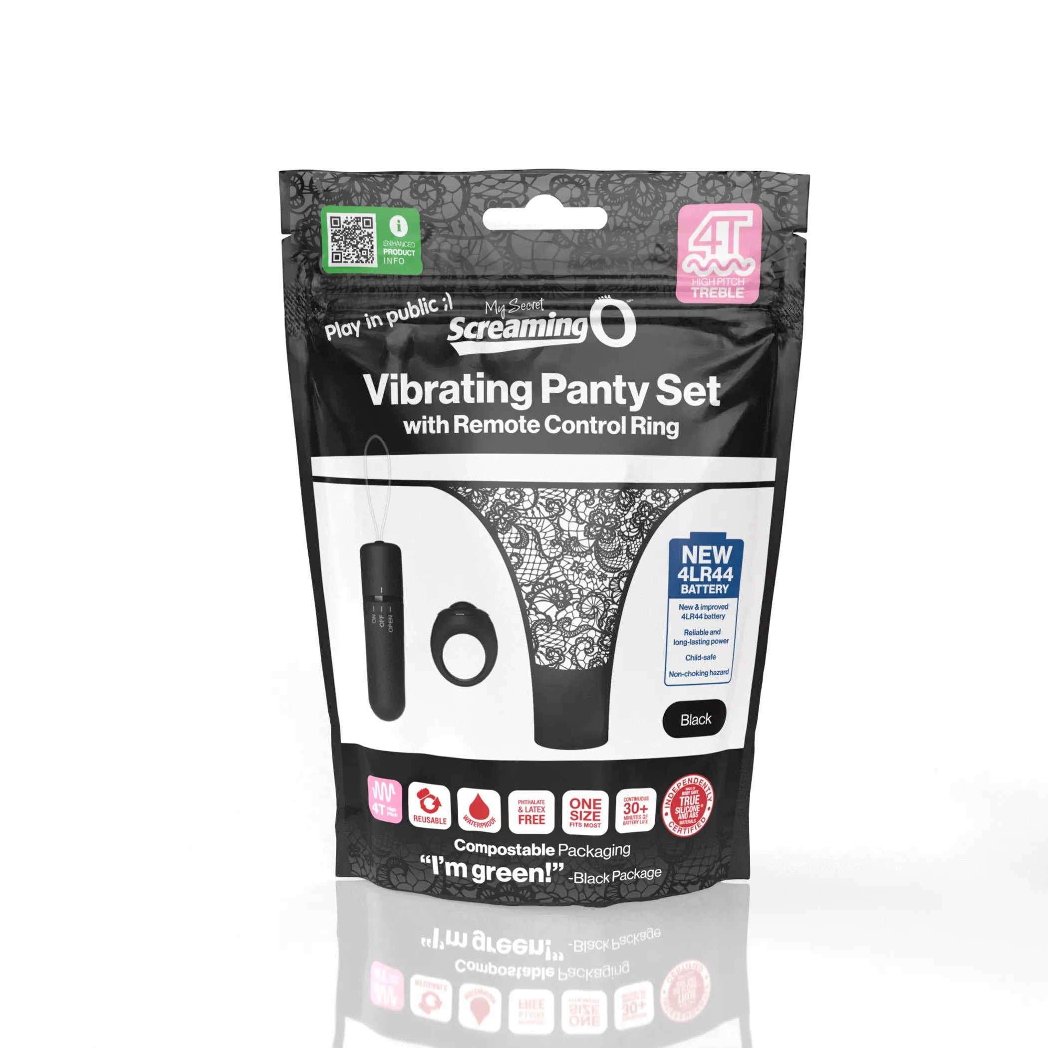 My Secret 4T Remote Control Panty - Black
