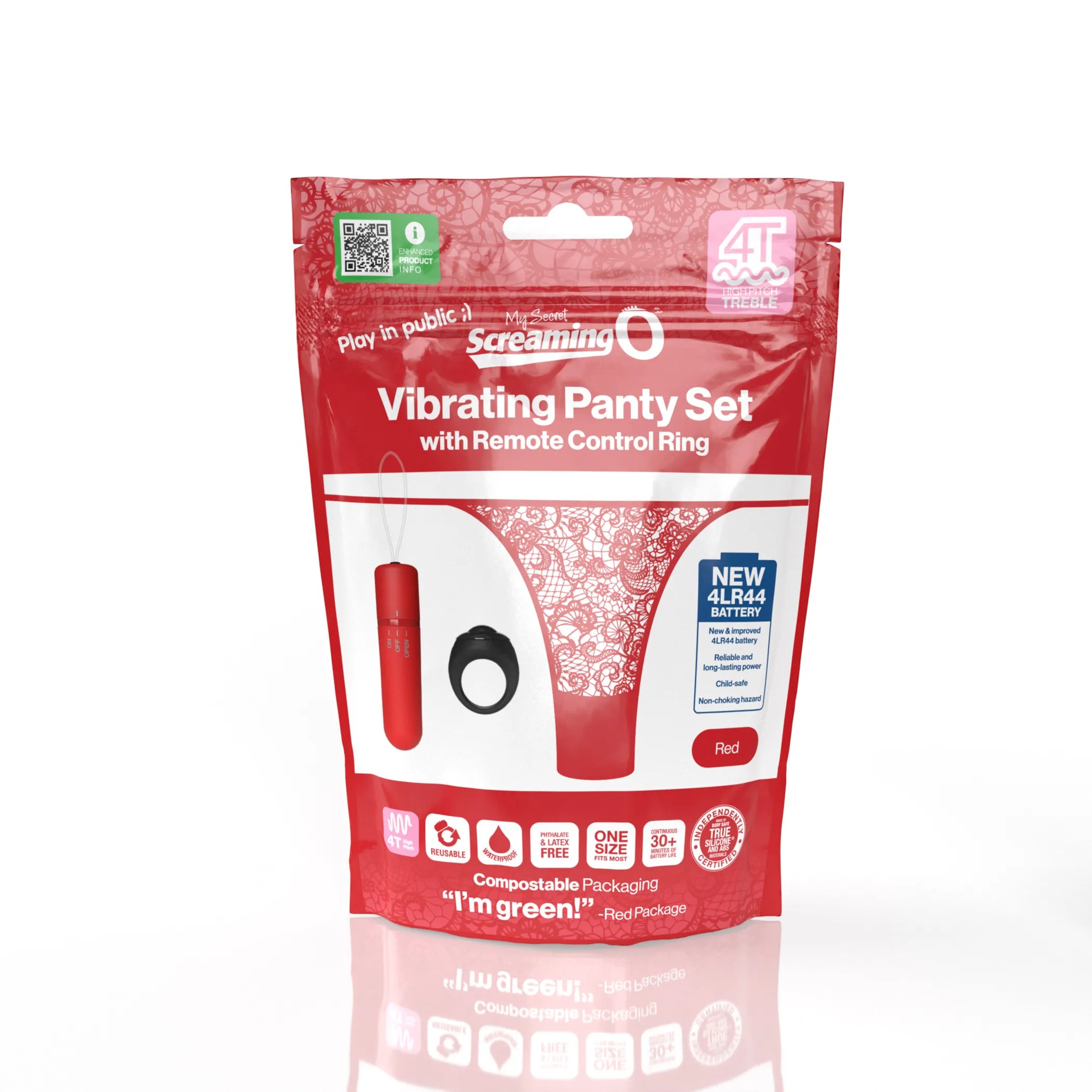 My Secret 4T Remote Control Panty - Red