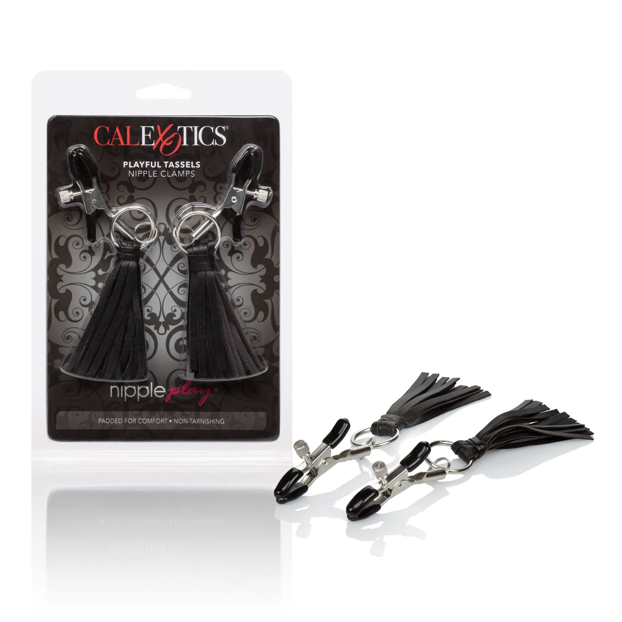 Playful Tassels Nipple Clamps - Black