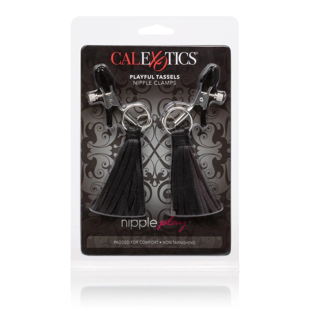 Playful Tassels Nipple Clamps - Black