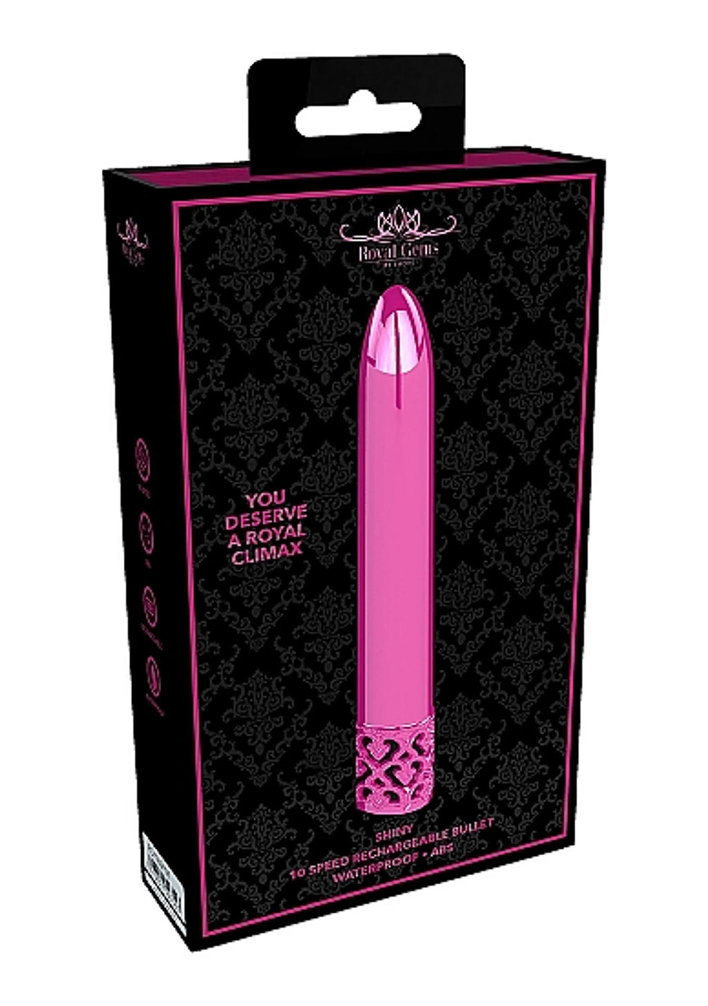 Royal Gems Shiny Pink Bullet Massager