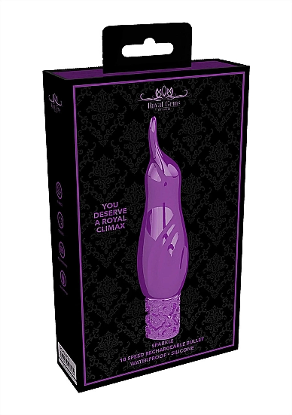 Royal Gems Sparkle Purple Bullet Massager