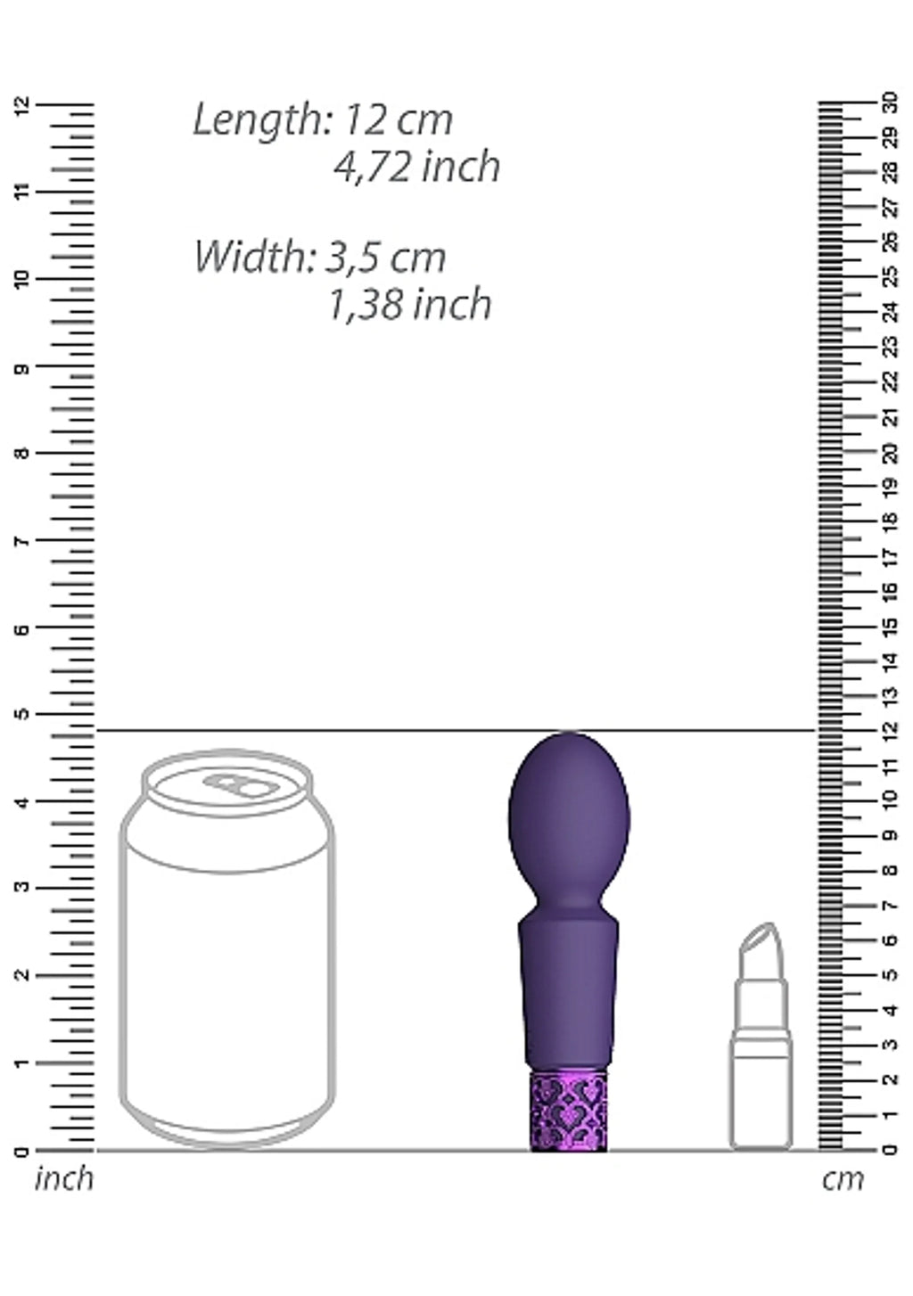 Royal Gems Brilliant Purple Mini Massager