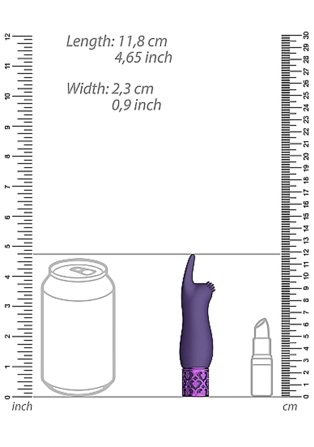 Royal Gems Elegance Purple Bullet Massager