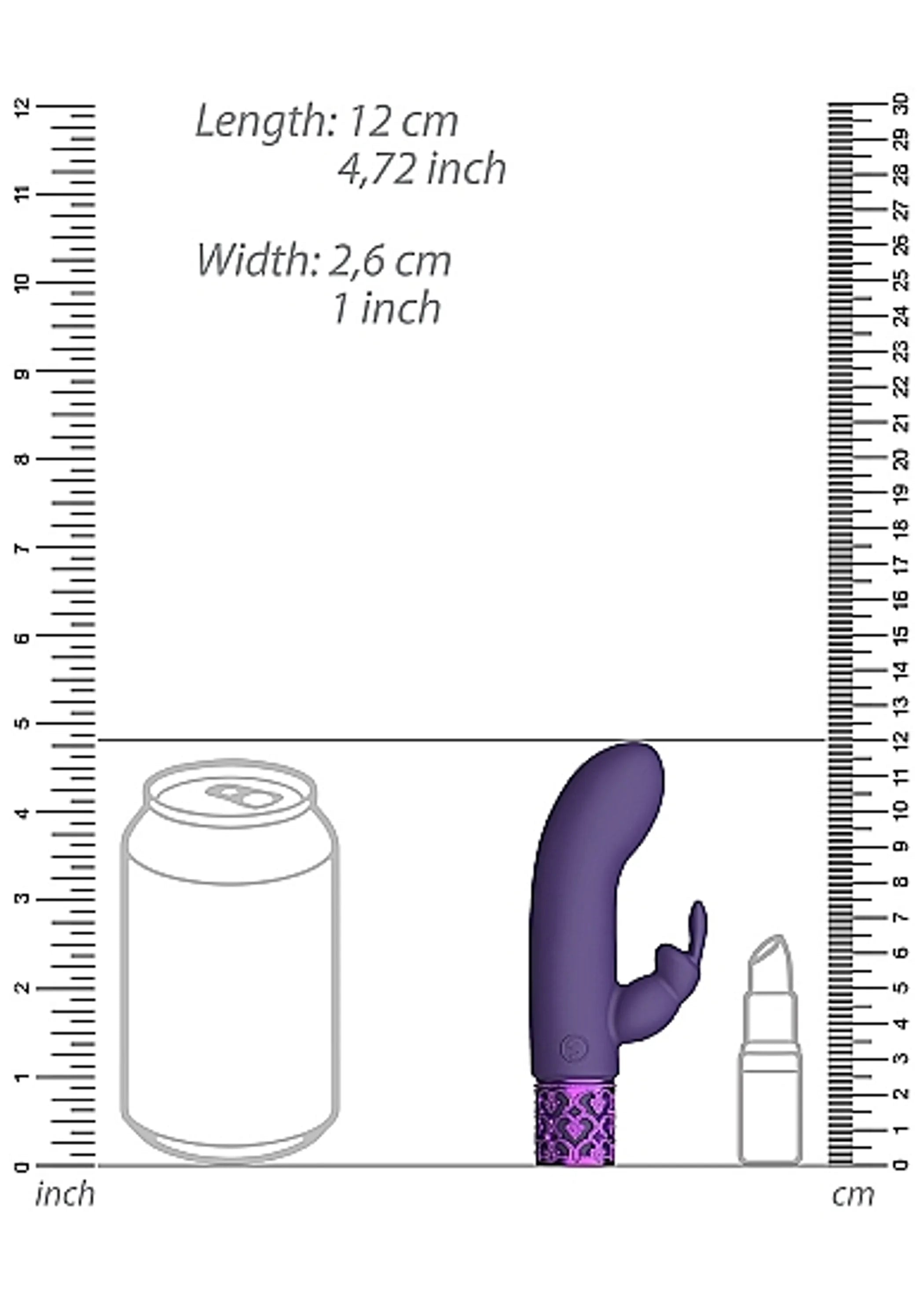 Royal Gems Dazzling Purple Rabbit Massager