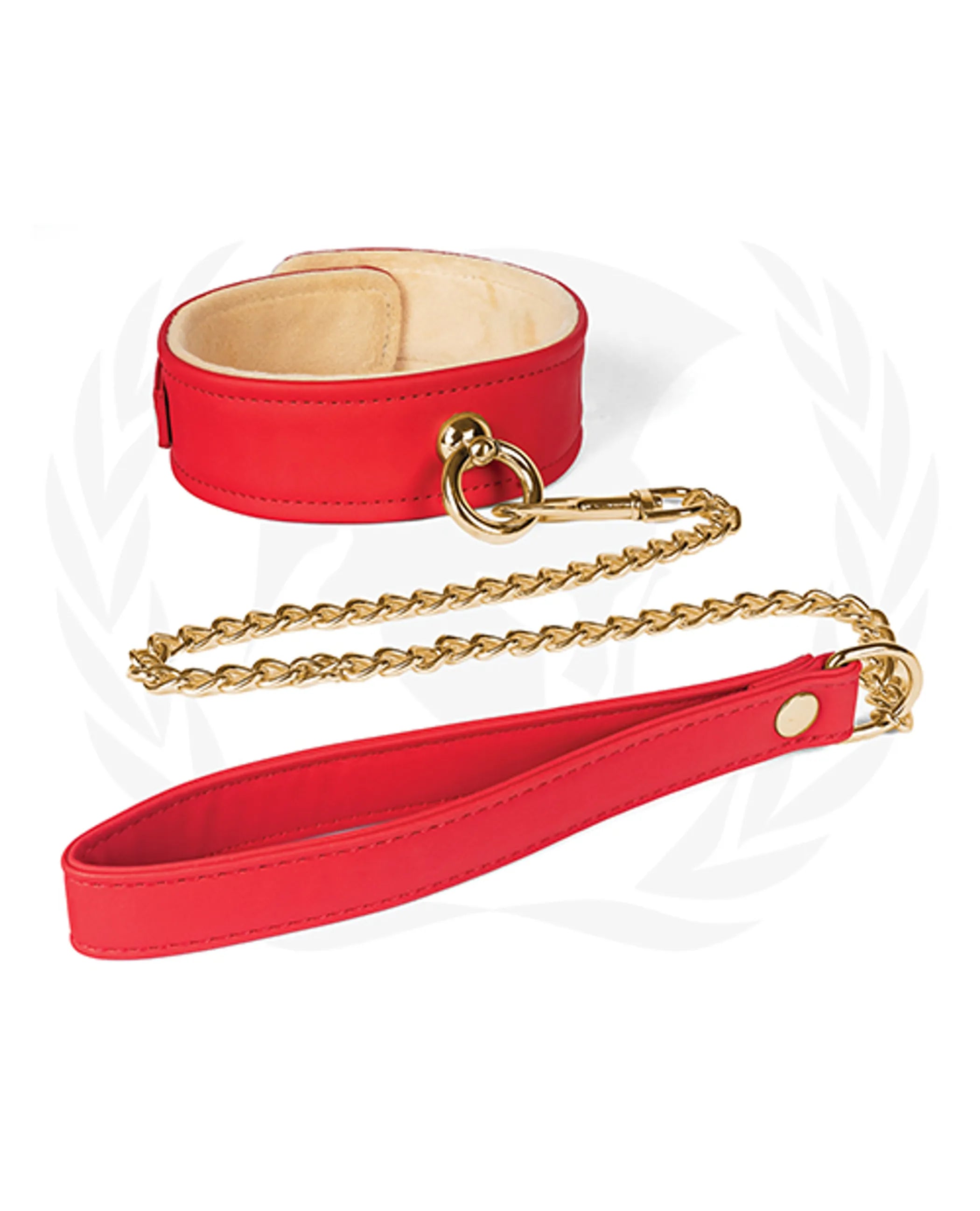 Collar and Leash - Red