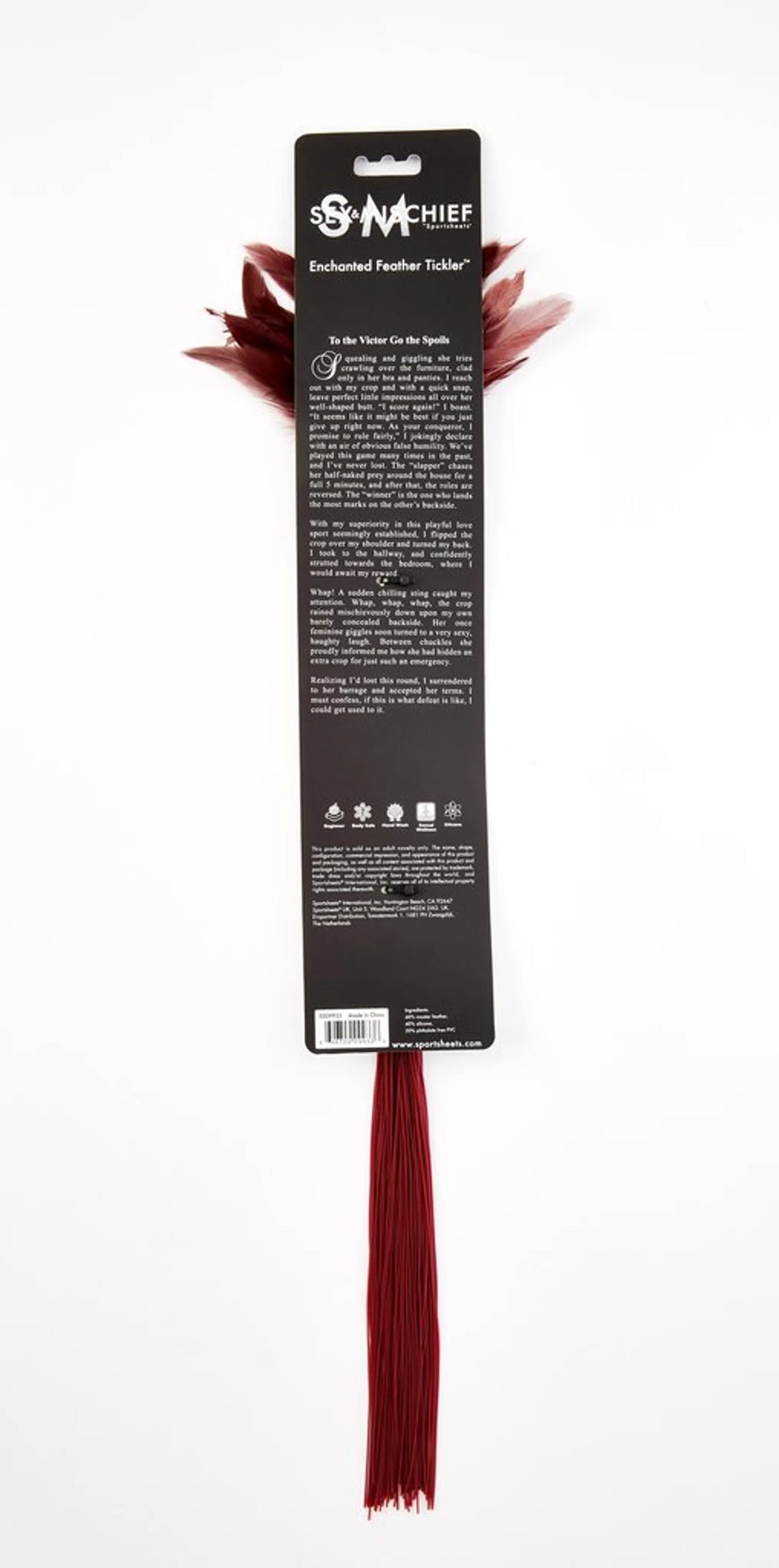 Enchanted Feather Tickler - Burgundy