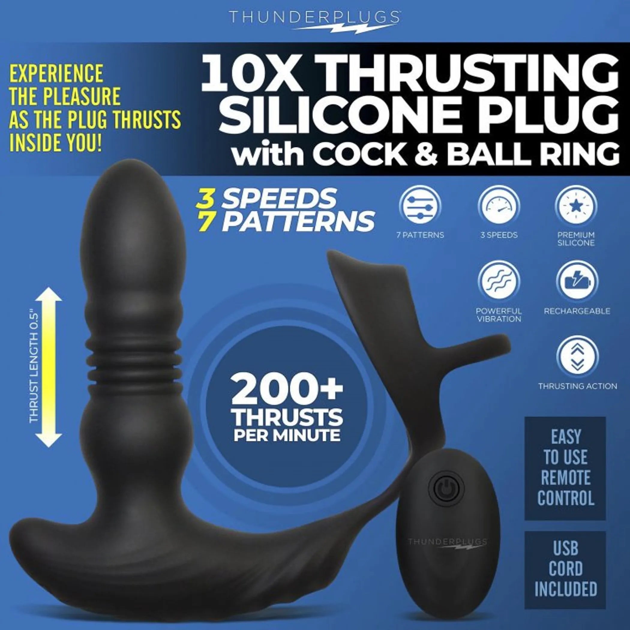 10X Thrusting Plug with Ring