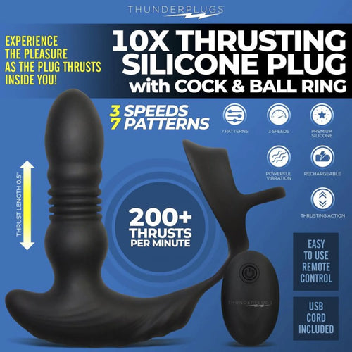 10X Thrusting Plug with Ring